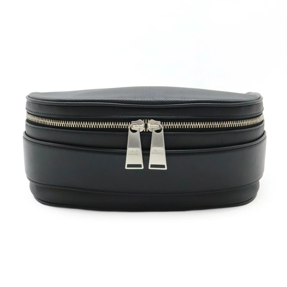 BOTTEGA VENETA Marco Polo Body Bag Belt Waist Pouch Clutch Leather Black